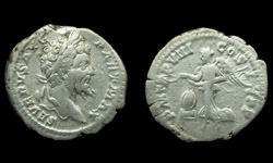 Septimius Severus, Denarius, Victory Reverse